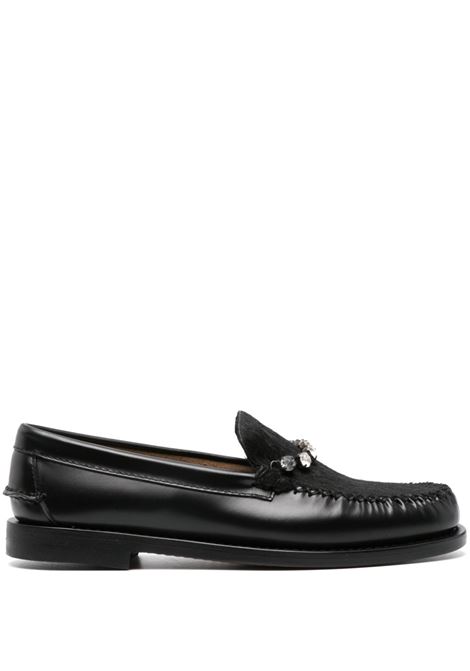 Black crystal-embellished loafers Forte forte - men FORTE FORTE | Loafers | 129968017